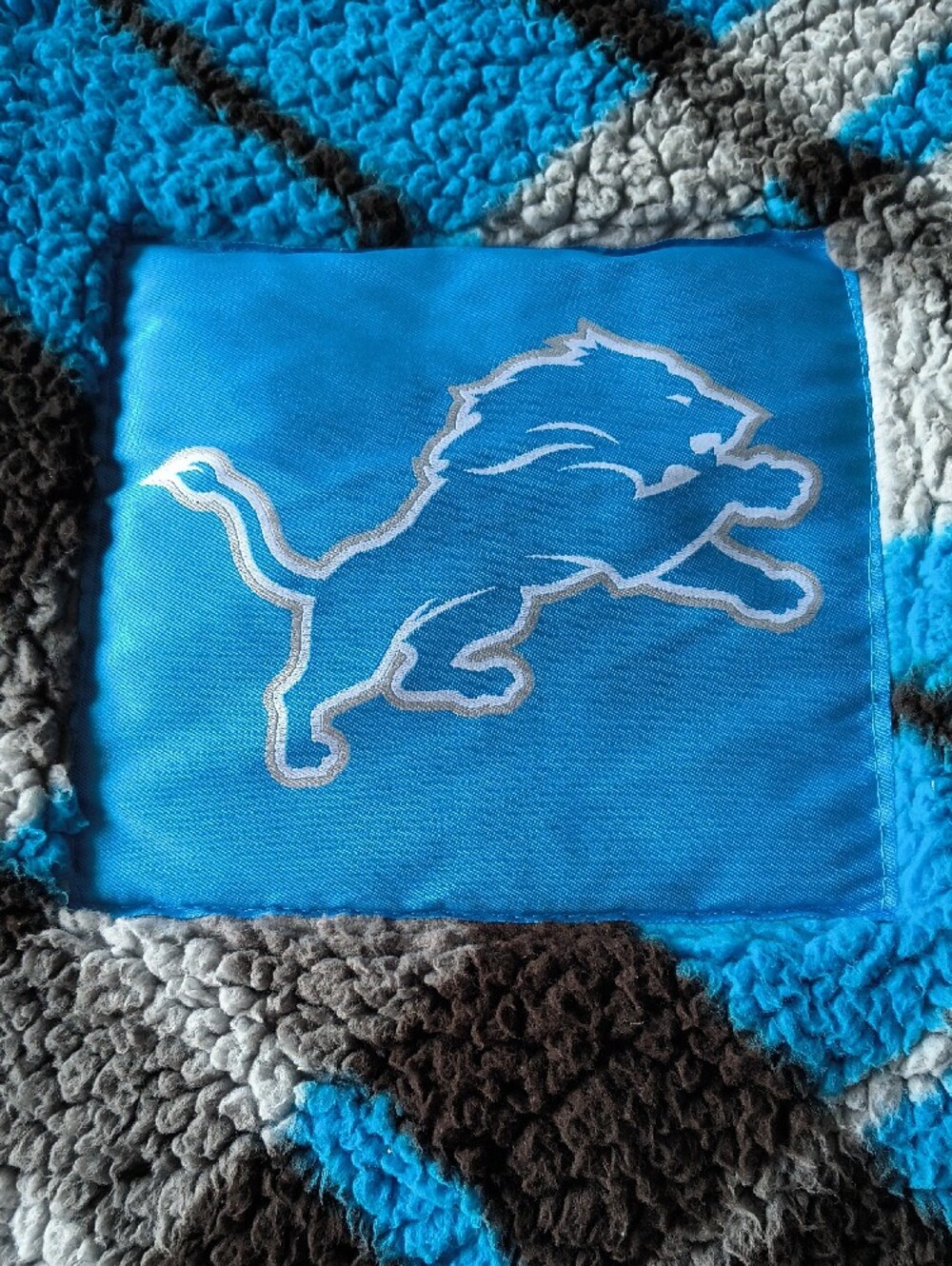 Detroit Lions Sherpa Blanket 61x48 Inch